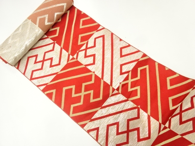 JAPANESE KIMONO / ANTIQUE BOLT FOR HASSUN OBI / WOVEN SAYAGATA